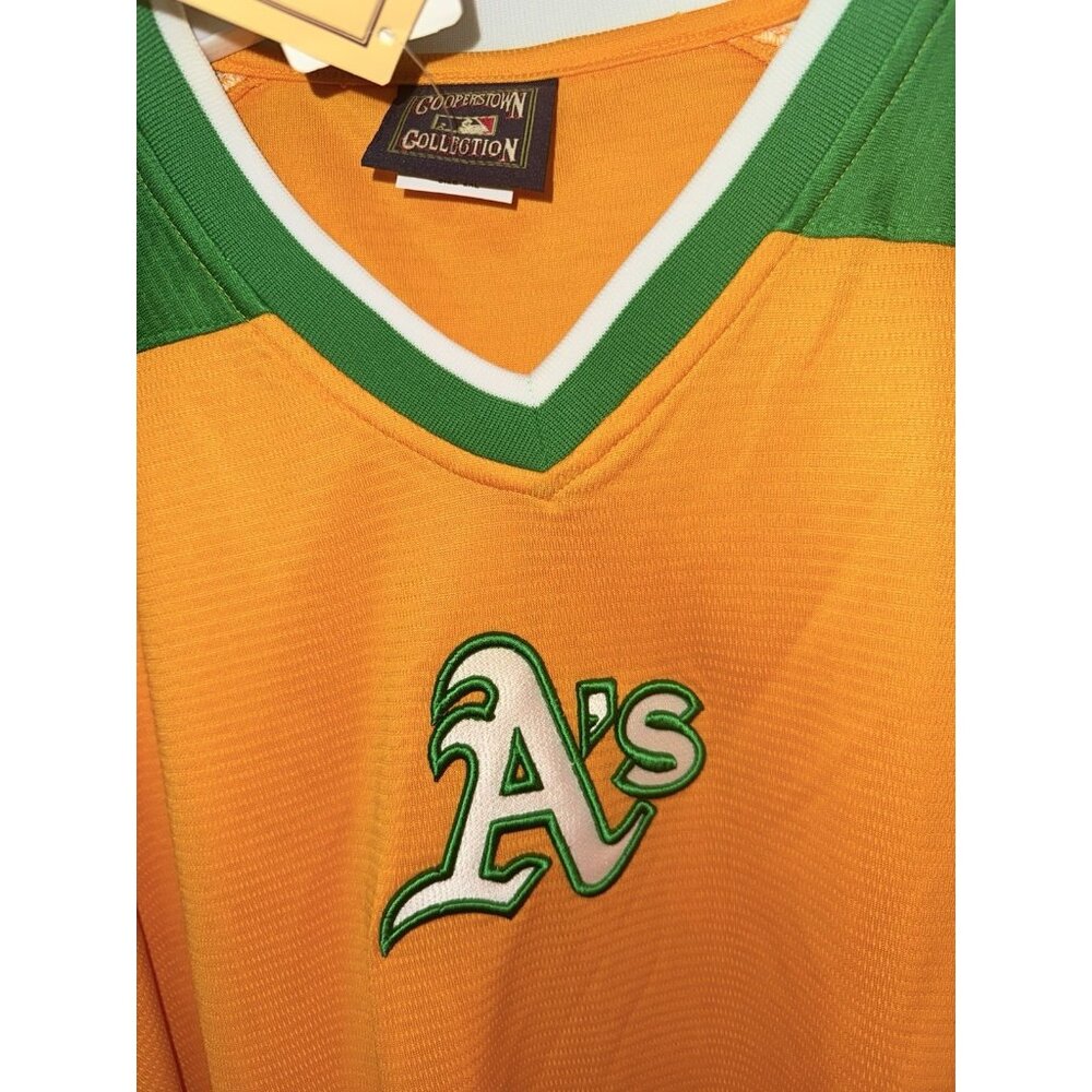 ⚾️ Oakland A's Vintage 2008 Jersey - Cooperstown Collection - NEW Tags 2XL K - Picture 5 of 11